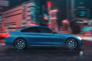 car-driving-down-a-street