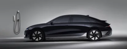 Black Hyundai in a Studio