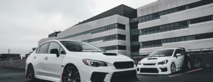 White Subaru Cars