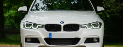 White Bmw Car