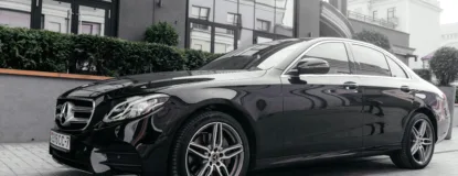 Luxury Car on City Street